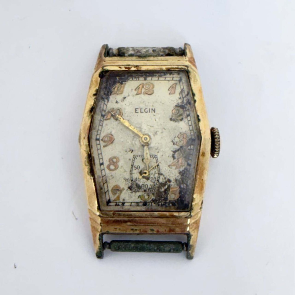 Vintage Elgin GoWatch Head Sub Second Dial Works